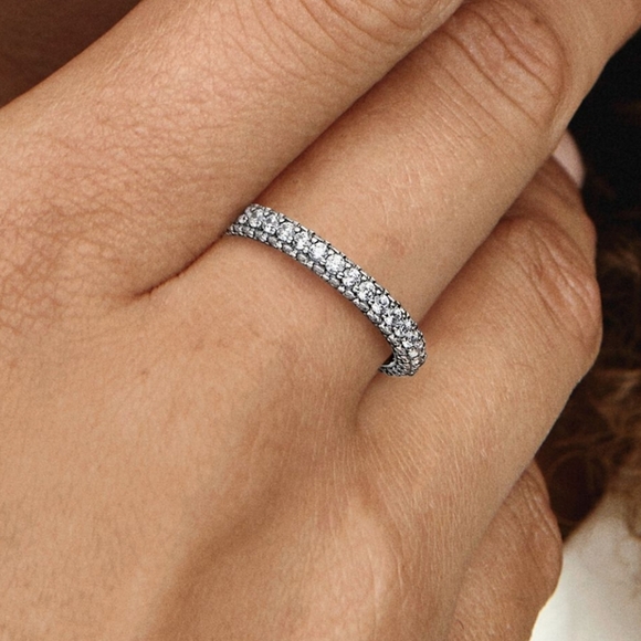 Pandora Timeless Pavé Single-row Ring Size 56 - Picture 2 of 6